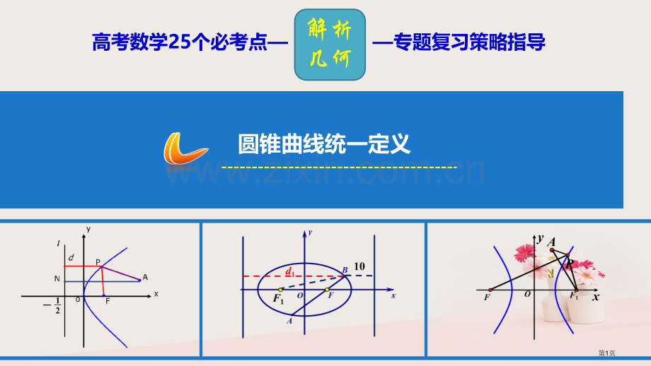 高考数学25个必考点专题22圆锥曲线的统一定义省公开课一等奖百校联赛赛课微课获奖PPT课件.pptx_第1页