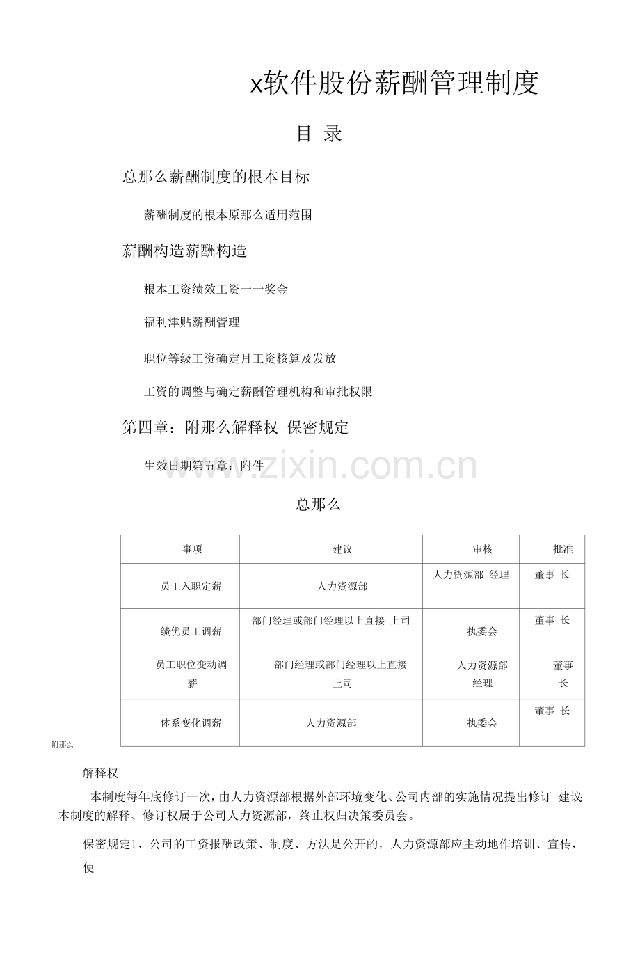 某软件股份公司薪酬管理制度和工资.docx_第1页