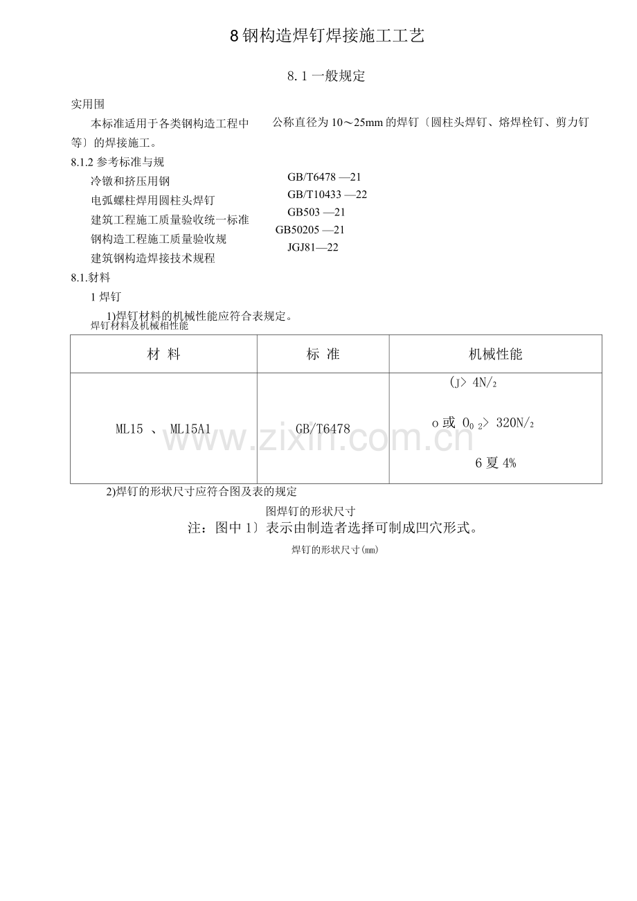 焊钉焊接施工工艺设计.docx_第1页