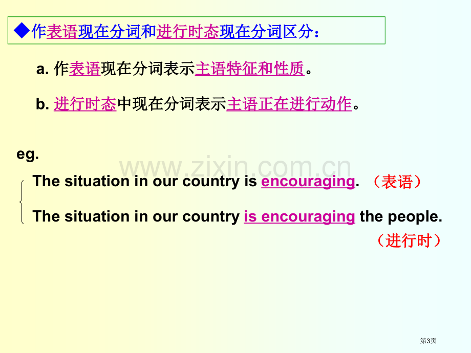 现在分词作表语和宾补市公开课一等奖省赛课微课金奖PPT课件.pptx_第3页