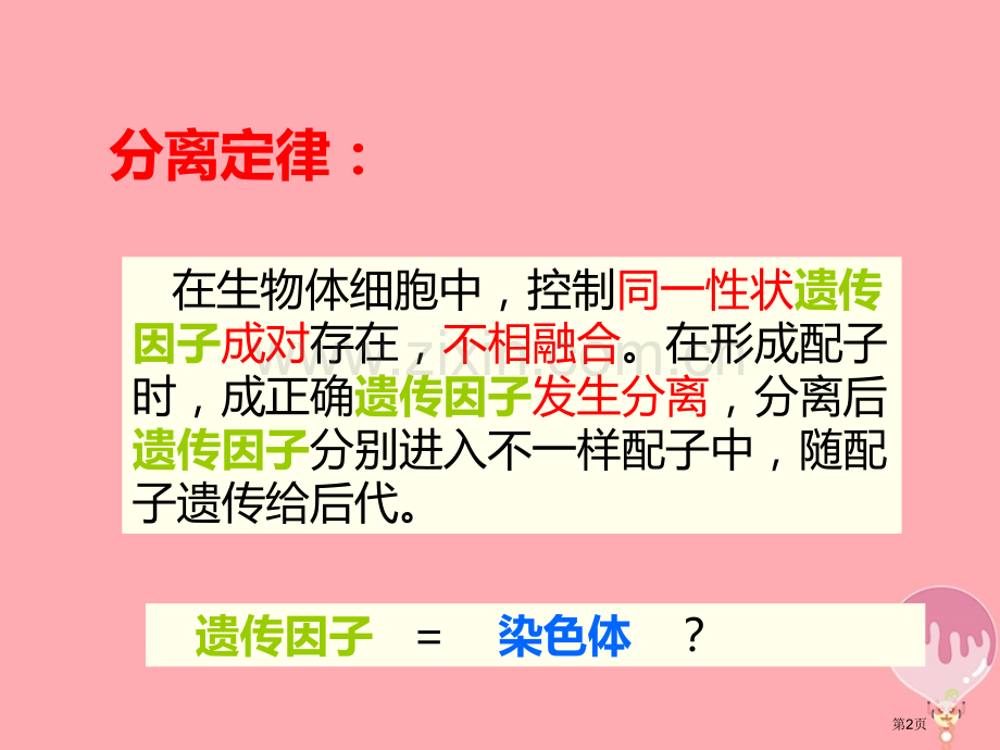 高中生物第二章基因和染色体的关系2.2基因在染色体上市赛课公开课一等奖省名师优质课获奖PPT课件.pptx_第2页