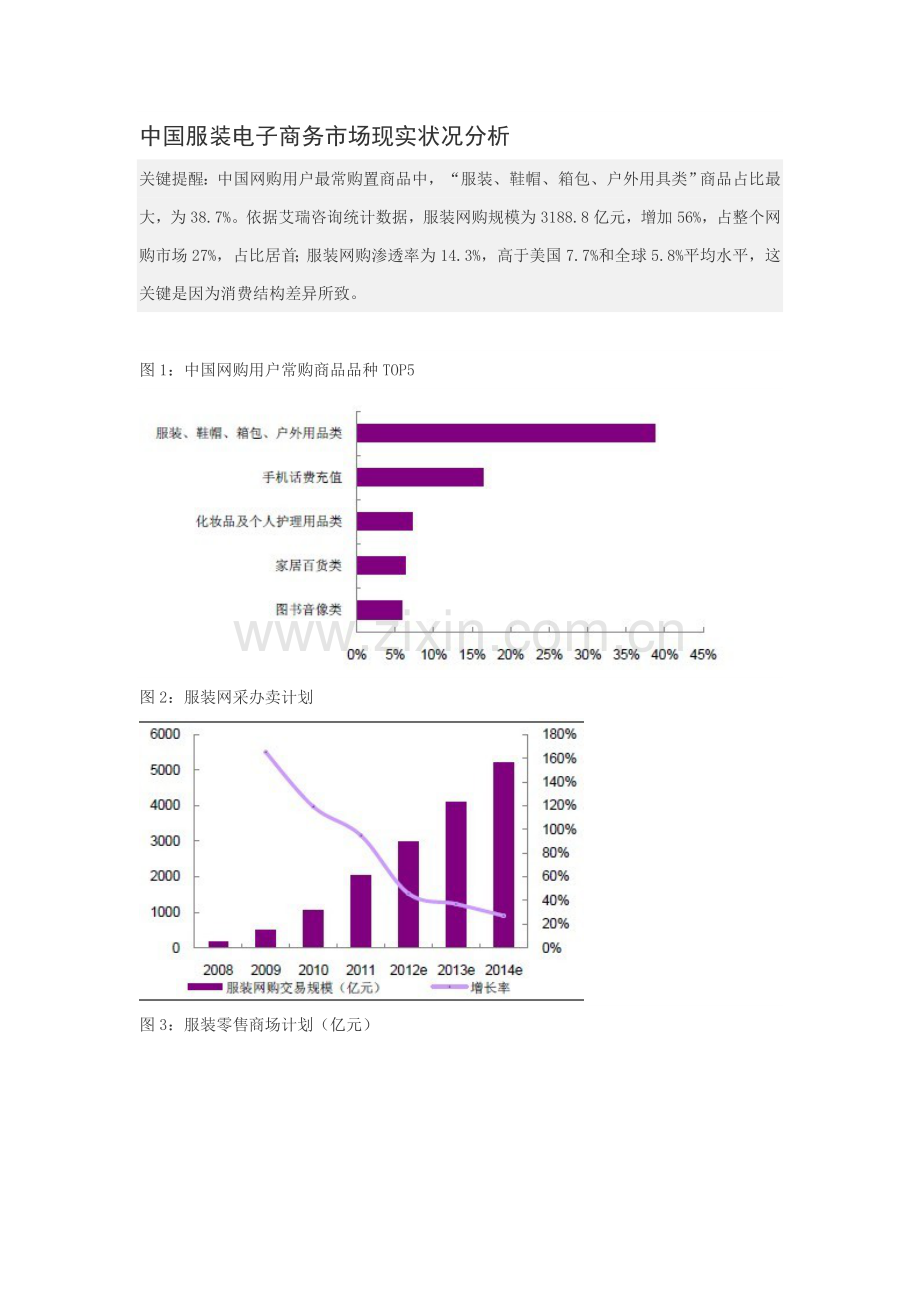 服装行业BC电子商务商业专题计划书.doc_第1页