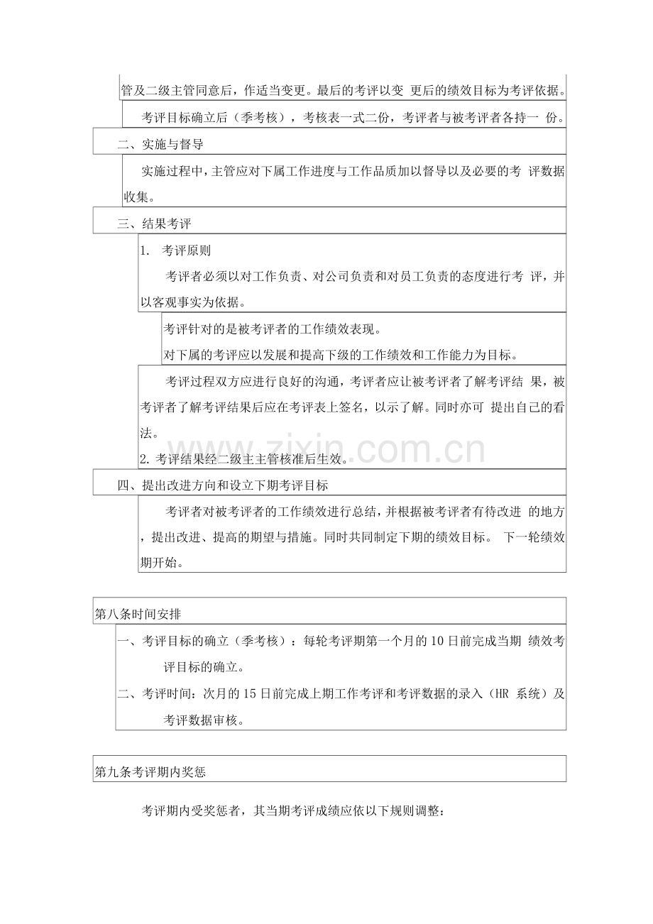 台资企业绩效考核管理制度.docx_第3页