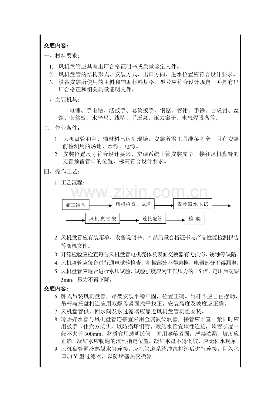 印钞厂老车间改造工程空调设备安装技术交底.doc_第1页