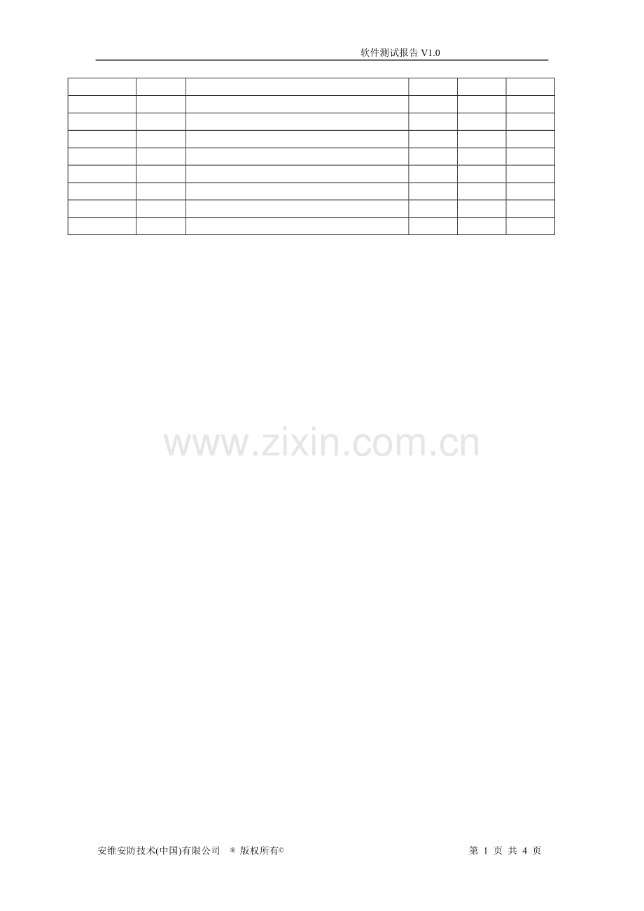 软件名-版本号软件测试质量分析报告(模板).doc_第2页