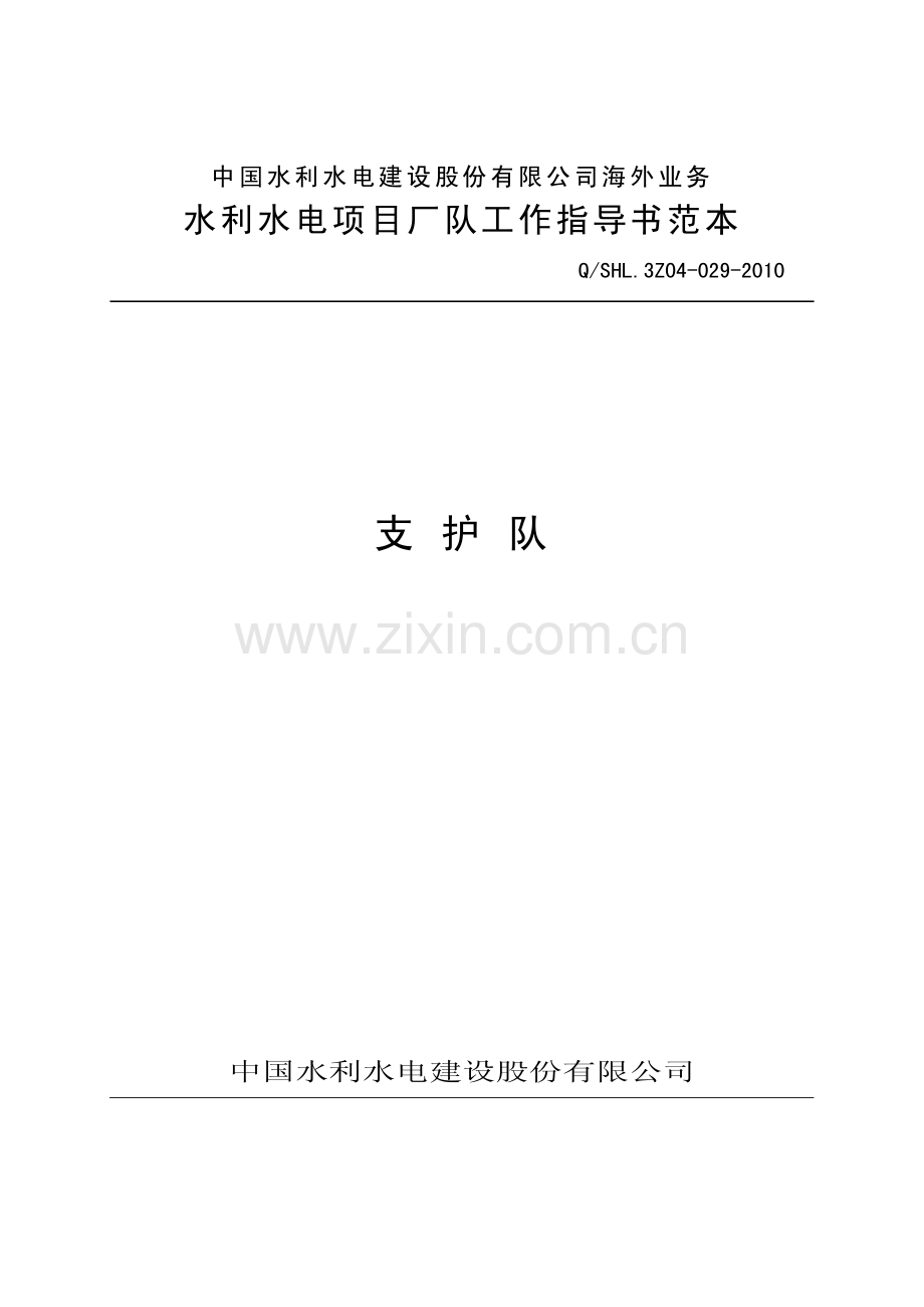 海外业务子体系支护队工作指导书范本.pdf_第1页