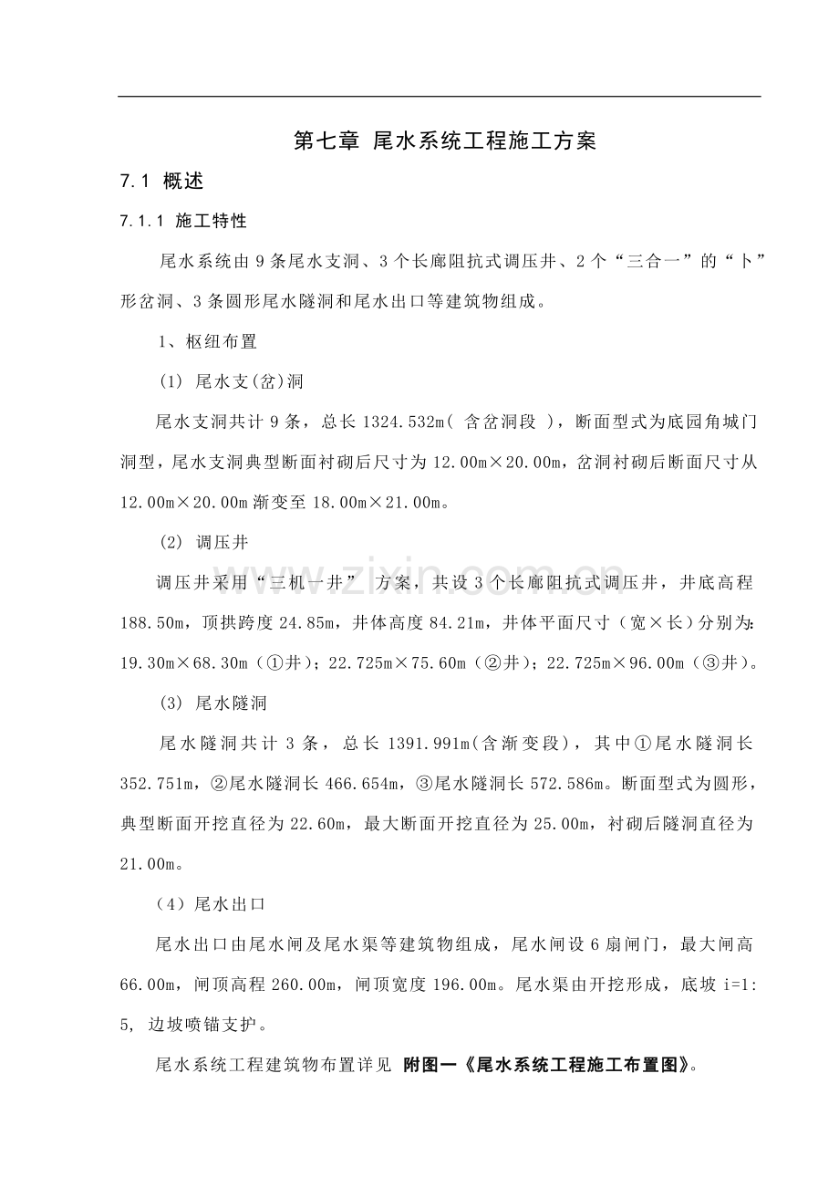 尾水系统施工组织设计方案.doc_第1页