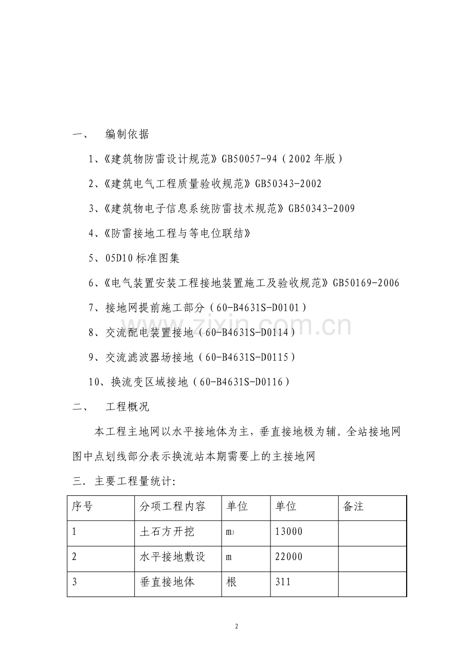 工程防雷接地安装施工方案.pdf_第2页