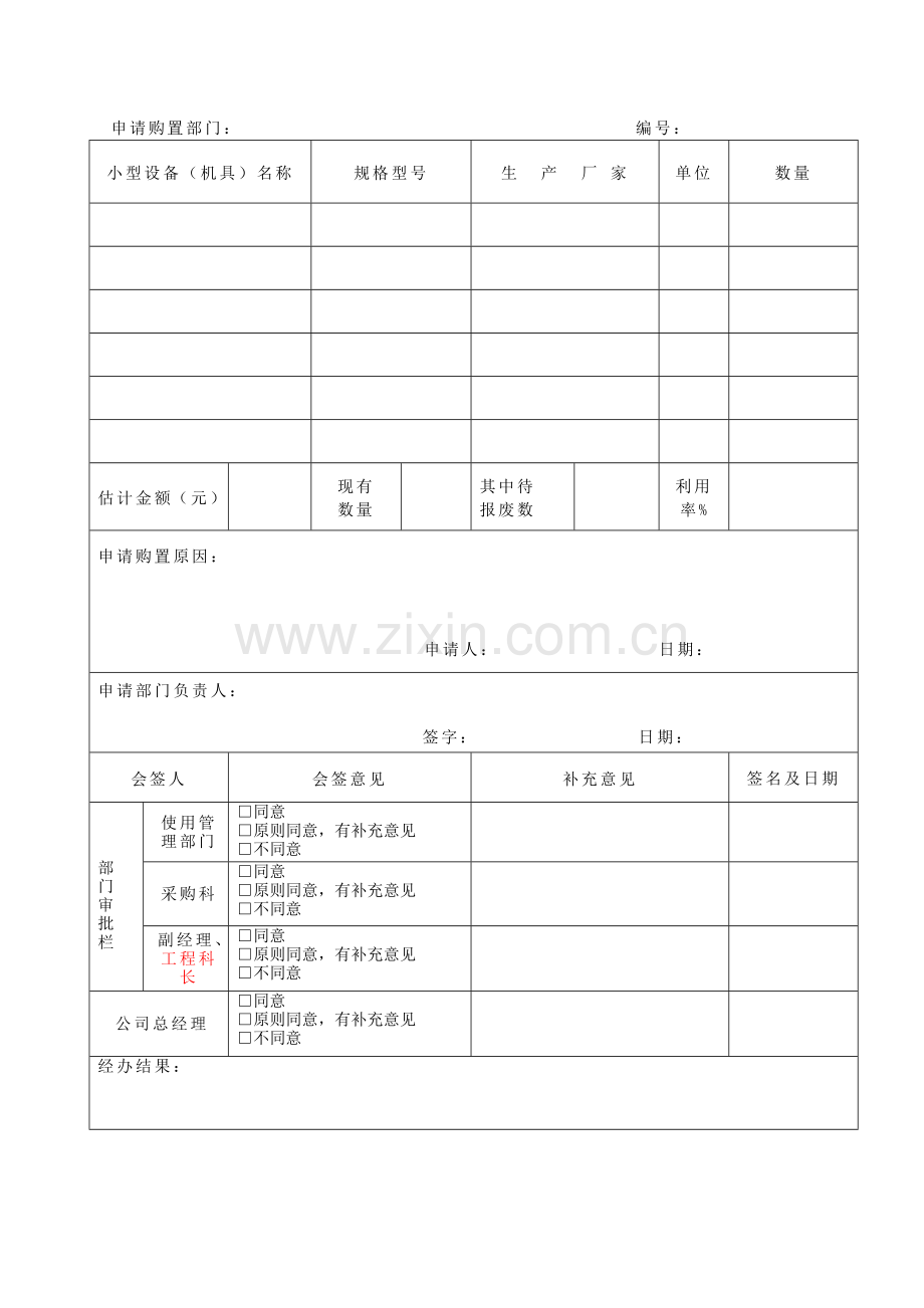 购置申请审批表.docx_第1页