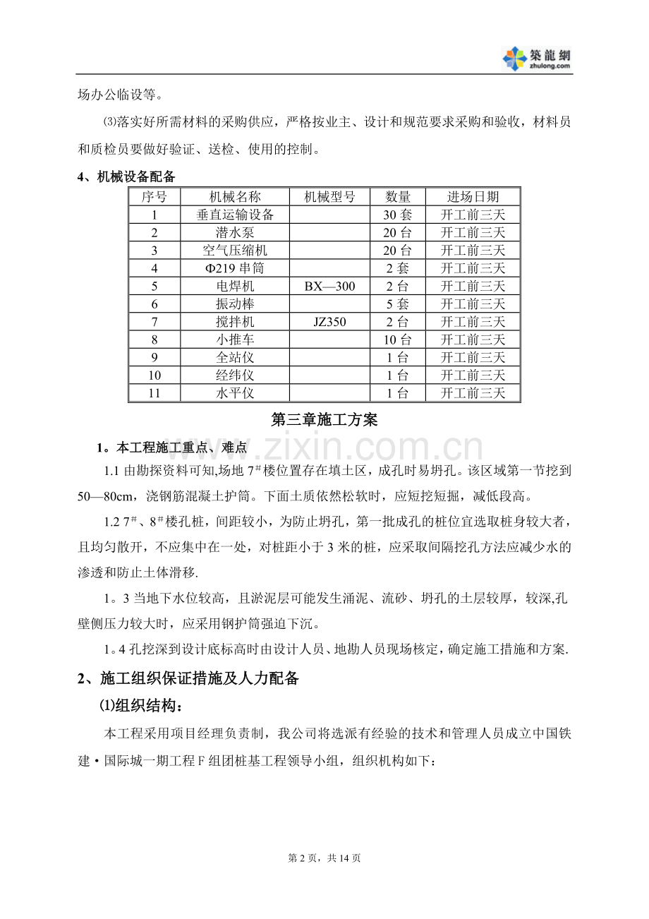 某工程人工挖孔桩施工方案-secret试卷教案.doc_第2页