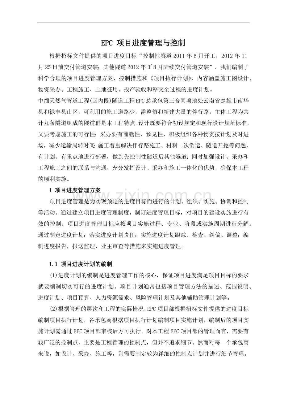 EPC项目进度管理与控制措施.docx_第1页