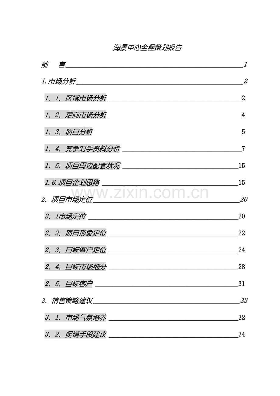 海景中心全程策划报告模板.doc_第2页