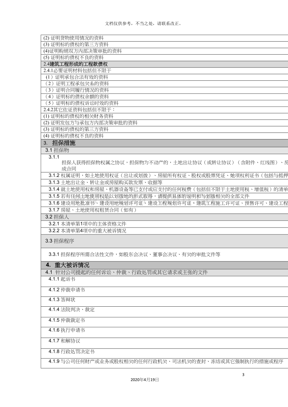 法律尽职调查清单非金融机构不良债权购并重组业务.docx_第3页