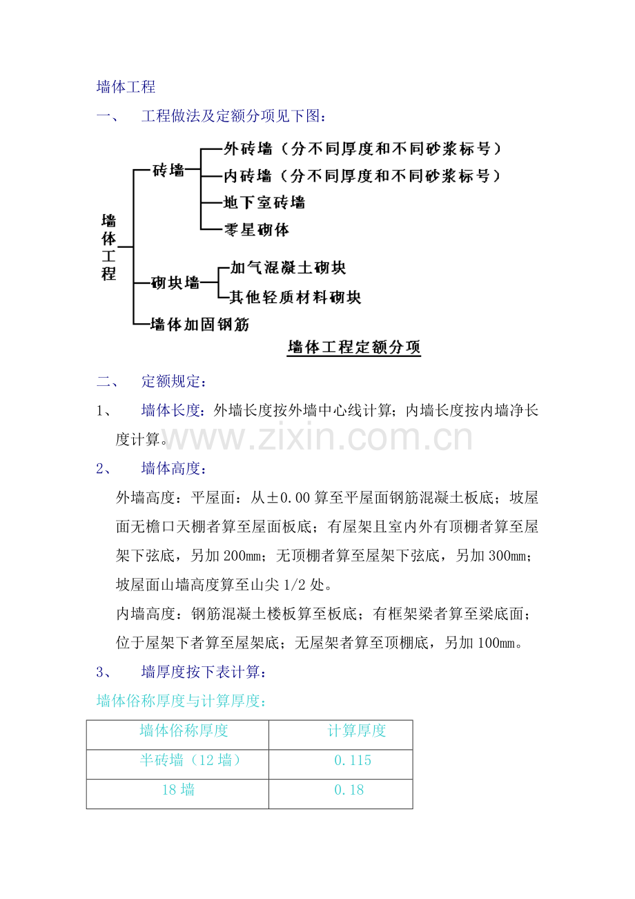 墙体工程工程量计算公式.doc_第1页