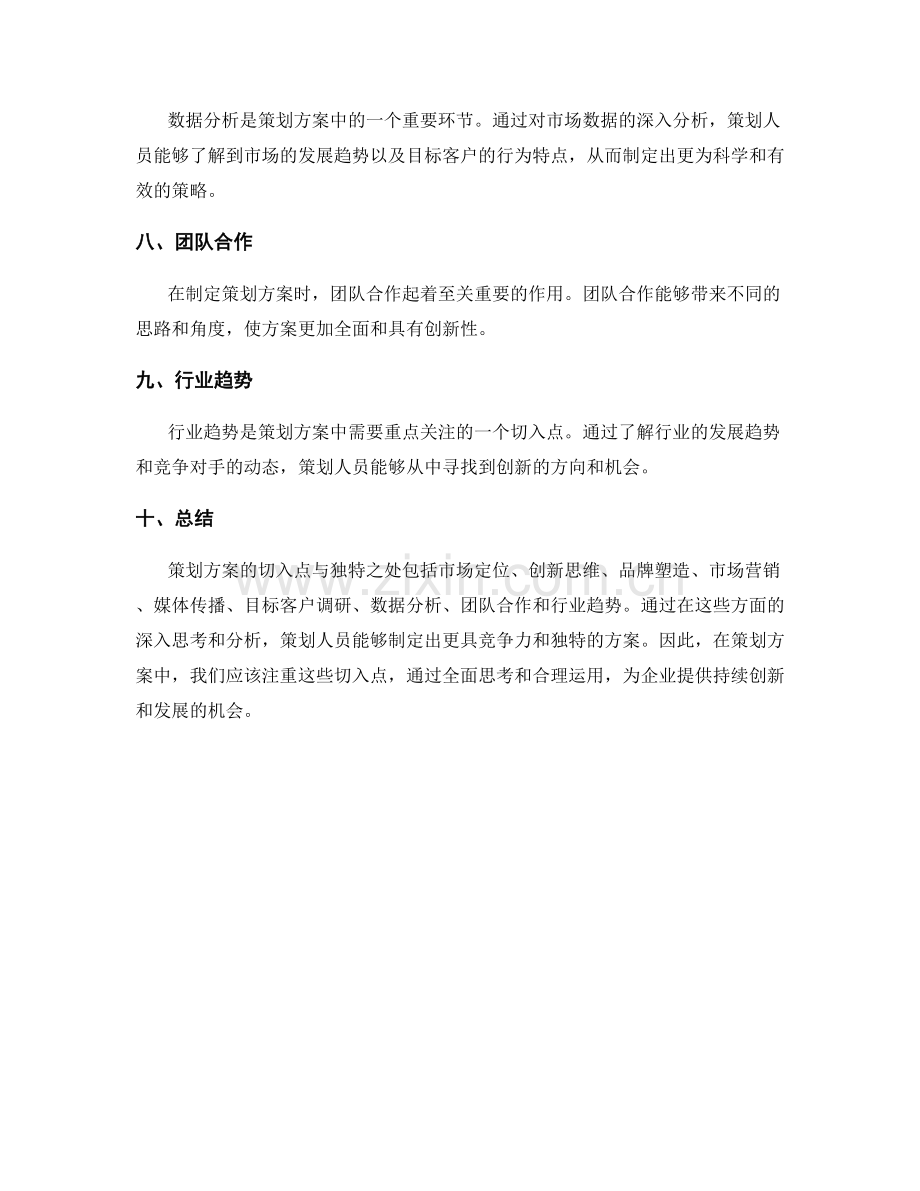 策划方案的切入点与独特之处.docx_第2页