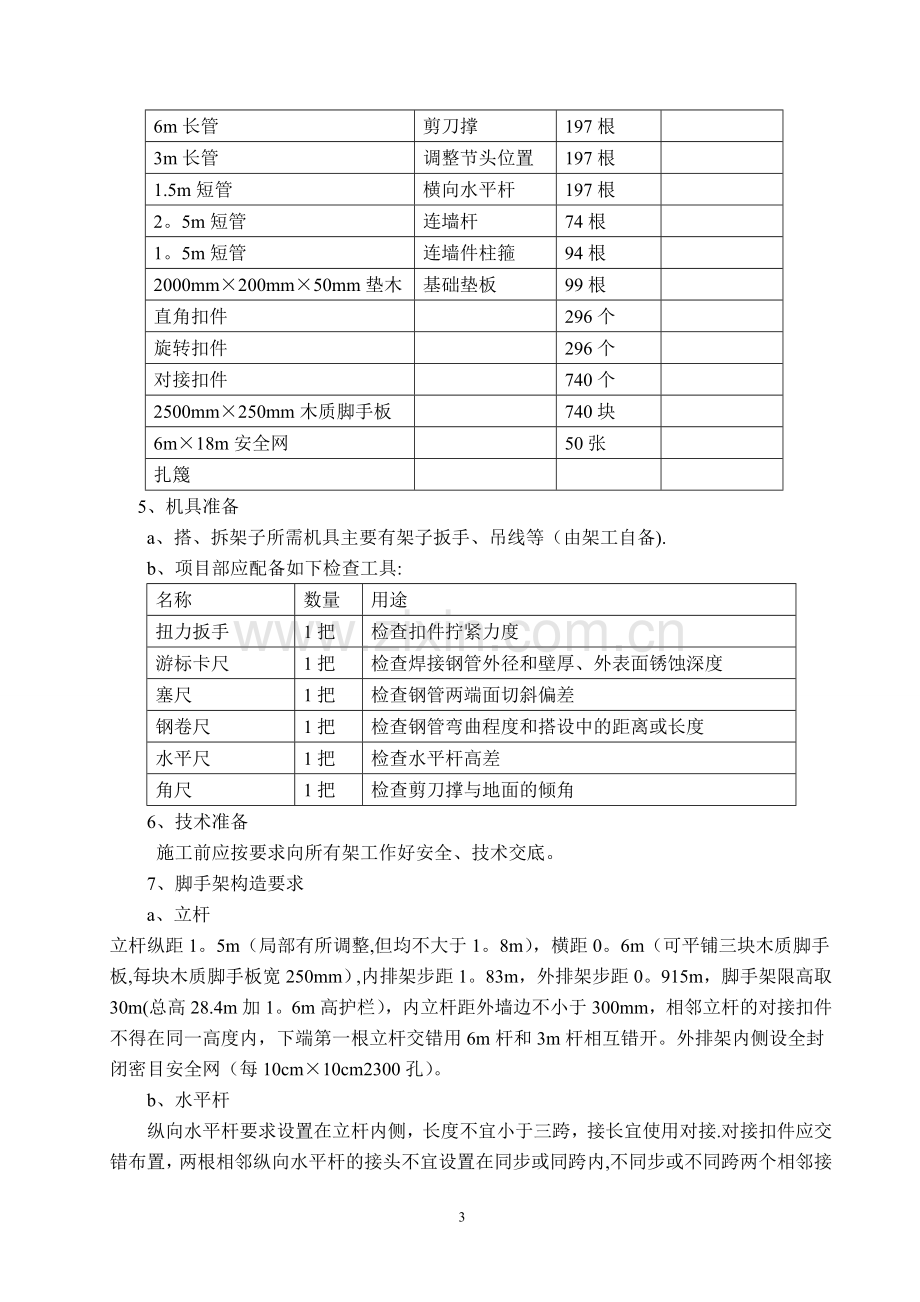 外墙及屋面改造工程外墙脚手架施工方案.doc_第3页