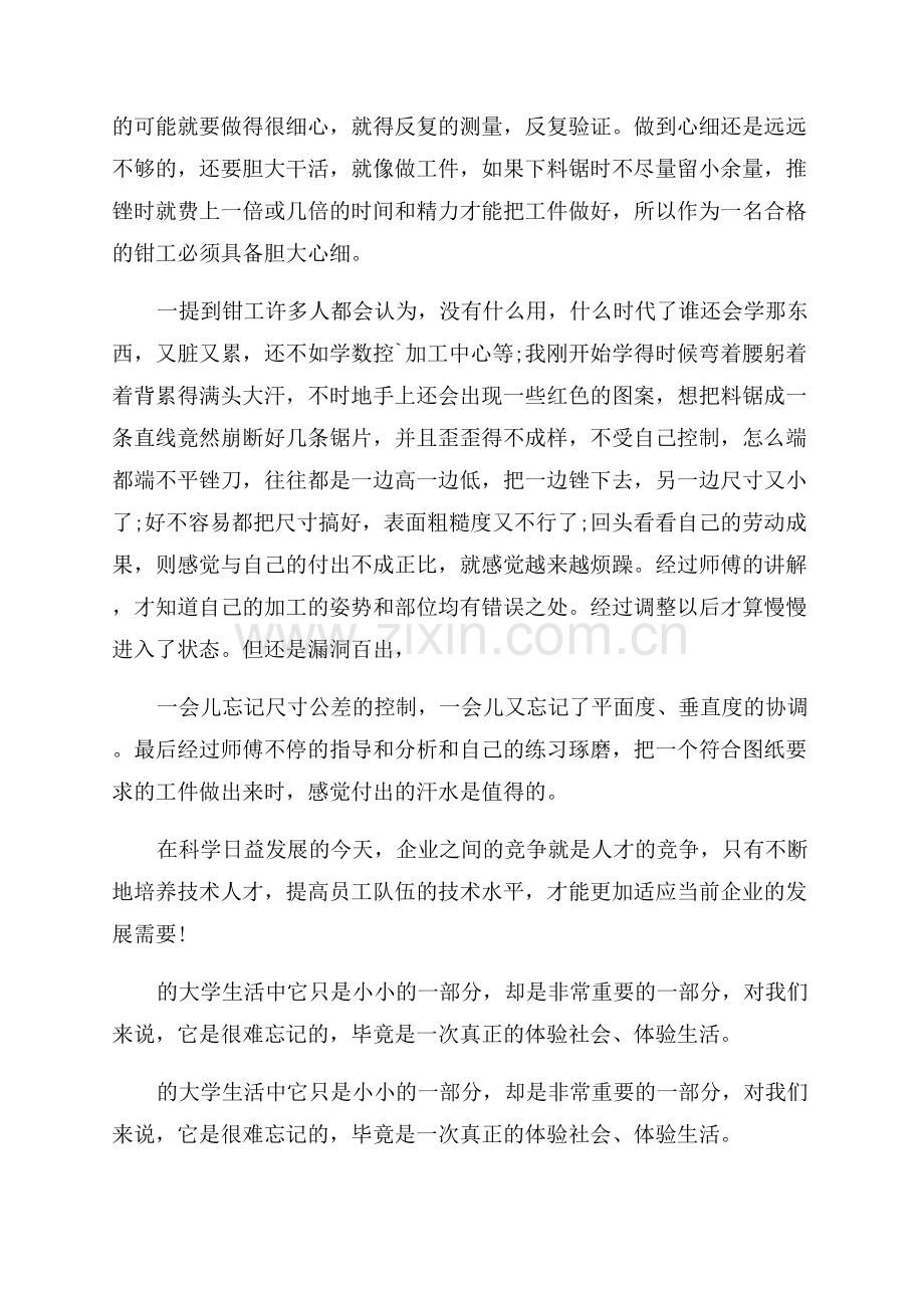 钳工实训报告实训心得.docx_第3页