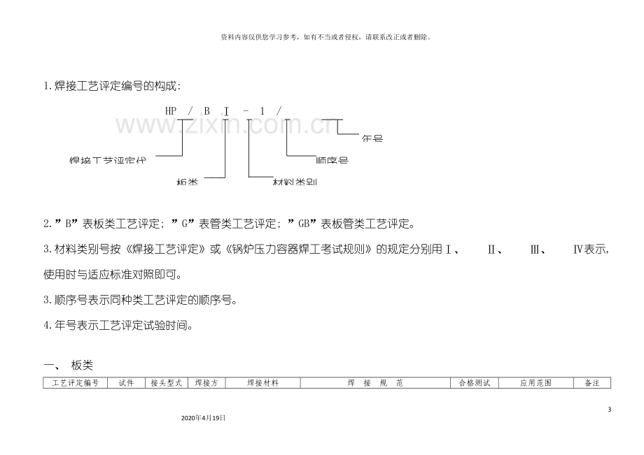 焊接工艺评定汇编模板.doc_第3页