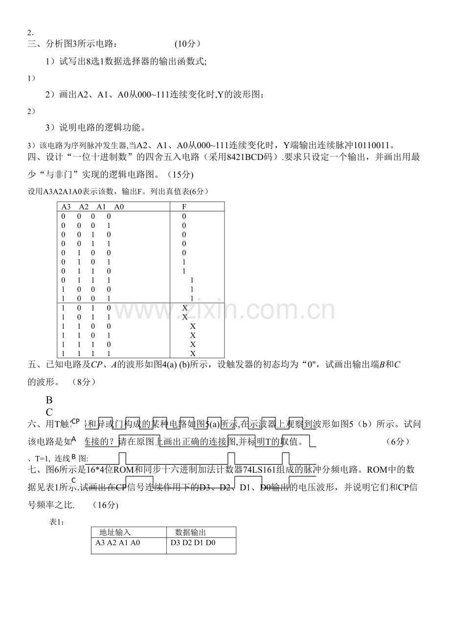 数字电子技术-期末考试试题汇总.doc_第3页