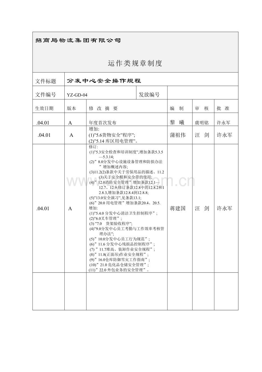 物流集团分发中心安全操作规程.doc_第2页