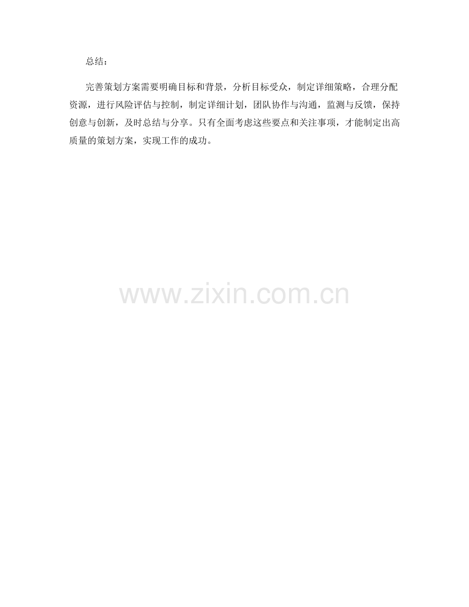 完善策划方案的要点和关注事项.docx_第3页