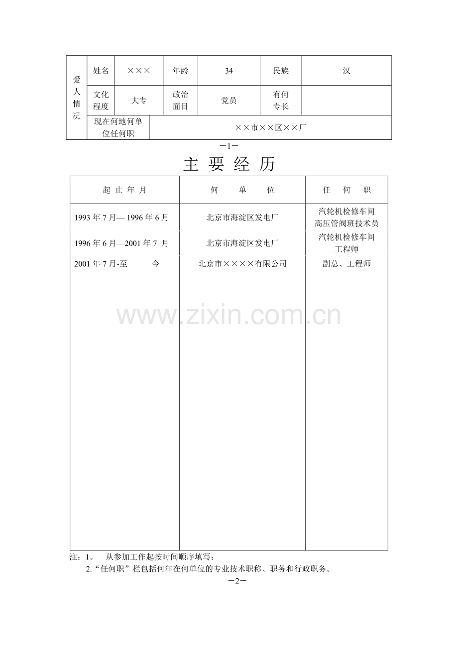 专业技术人员业务考绩登记表(范例).doc_第3页