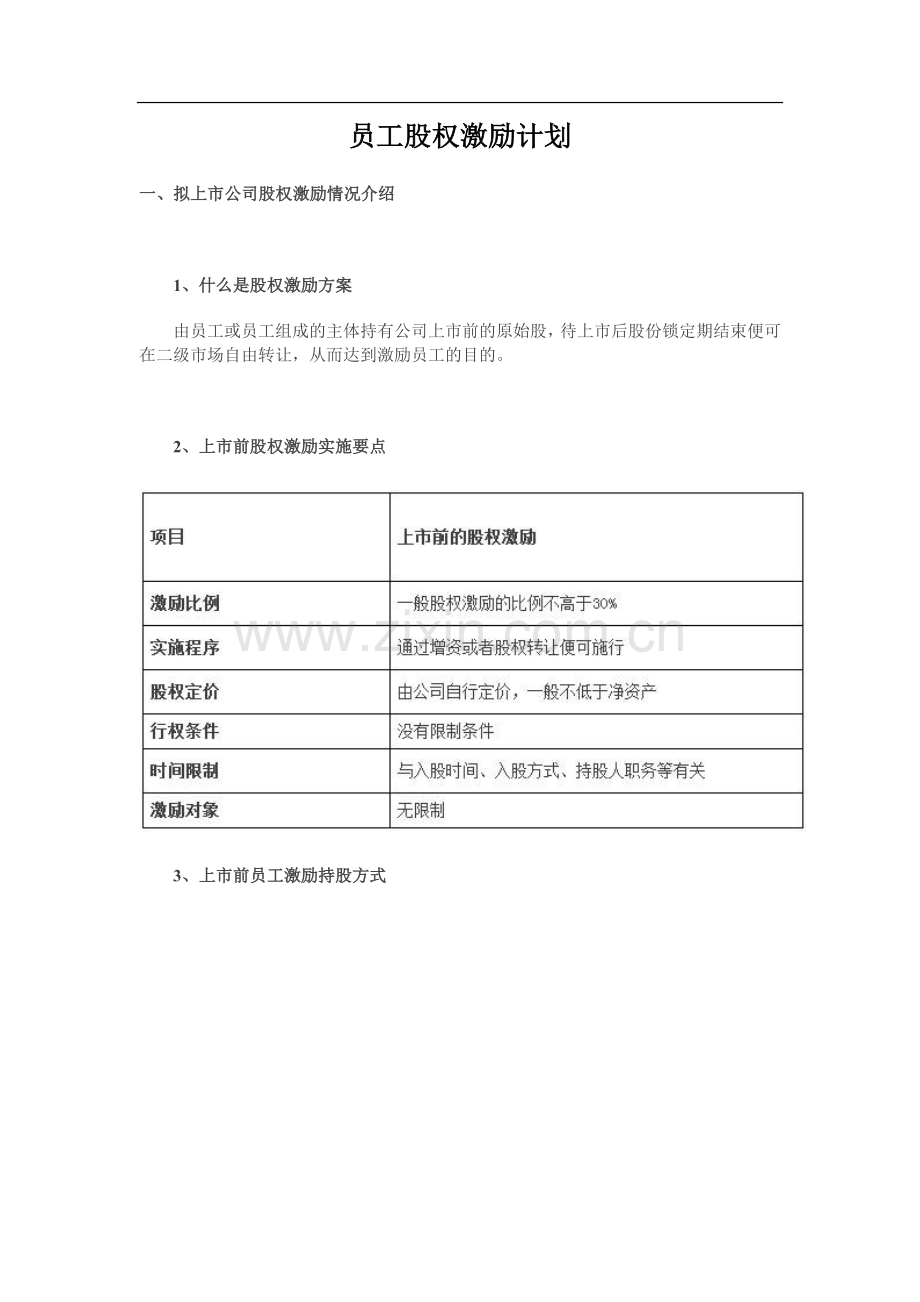 员工股权激励计划.doc_第1页