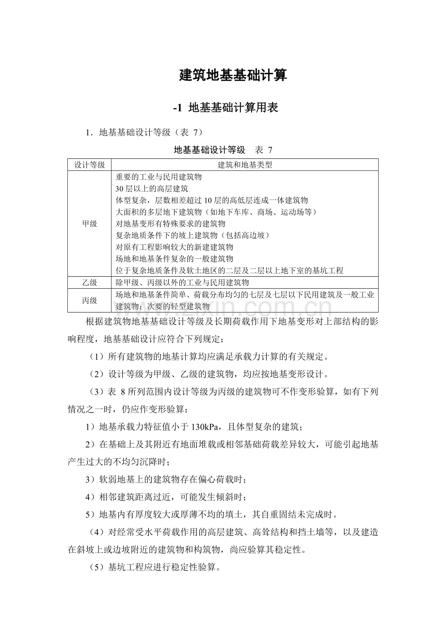 常用结构计算之建筑地基基础计算.docx_第1页