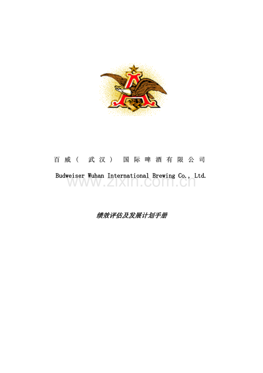 国际啤酒公司绩效评估计划手册.doc_第1页