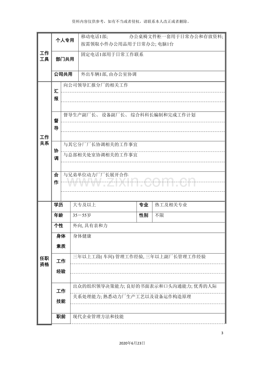 动力厂厂长职位说明书.doc_第3页