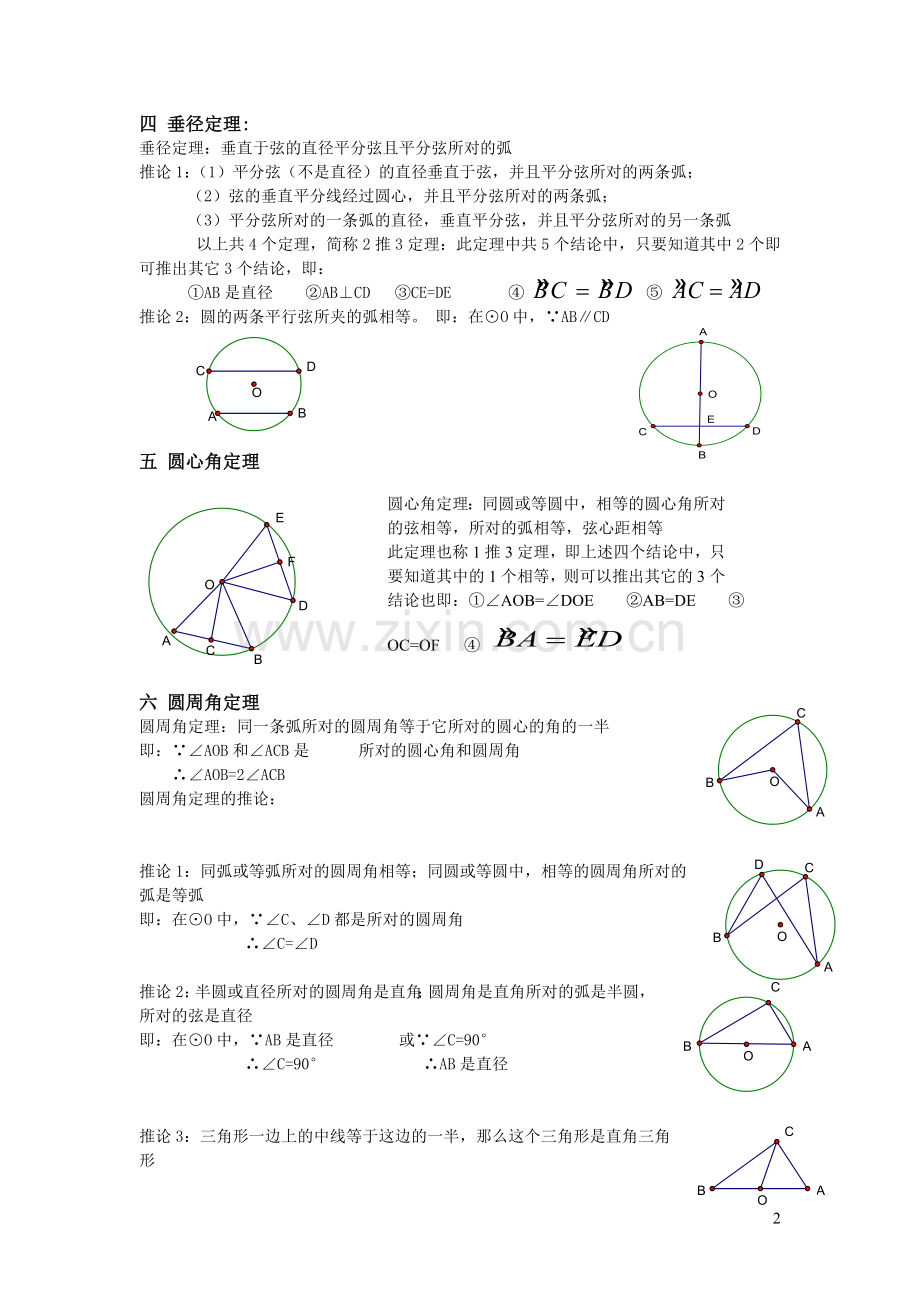 初中数学圆知识点总结.doc_第2页