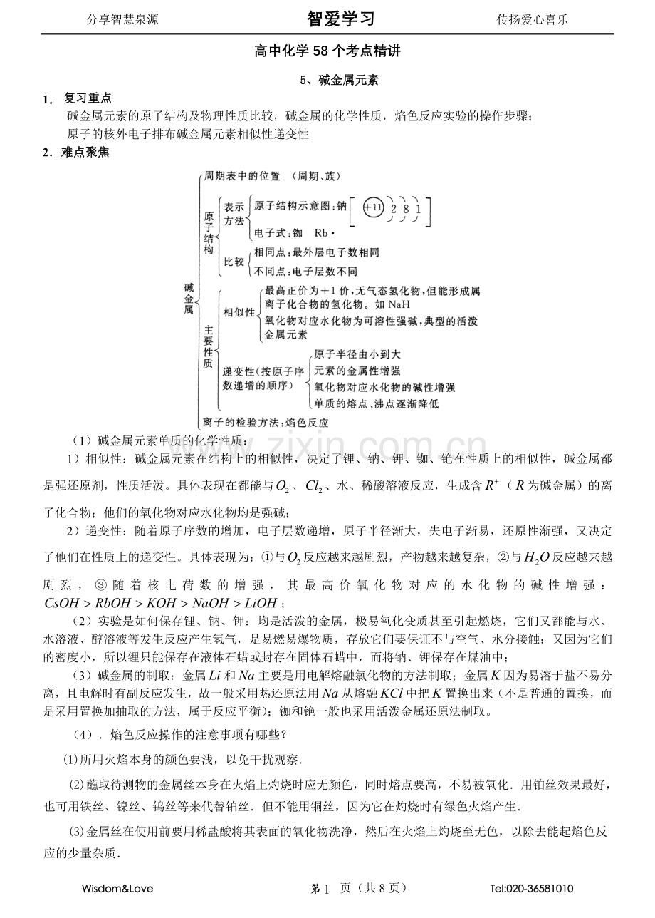 高中化学58个精讲(5)碱金属元素.doc_第1页