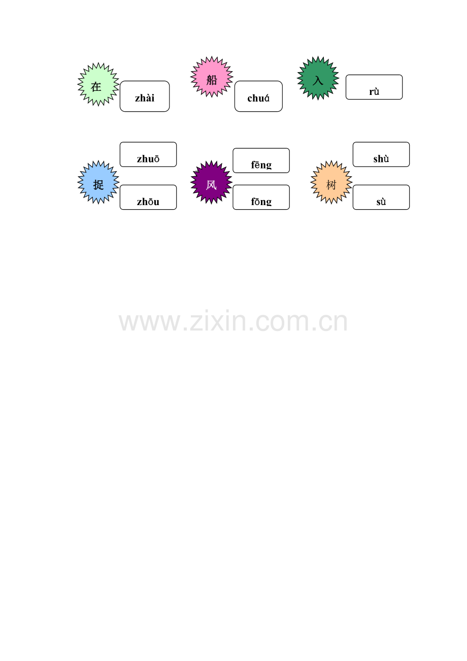 -小学一年级语文上册期末考试试卷及答案..doc_第3页