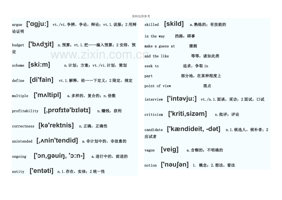 自考英语二词汇表.doc_第3页