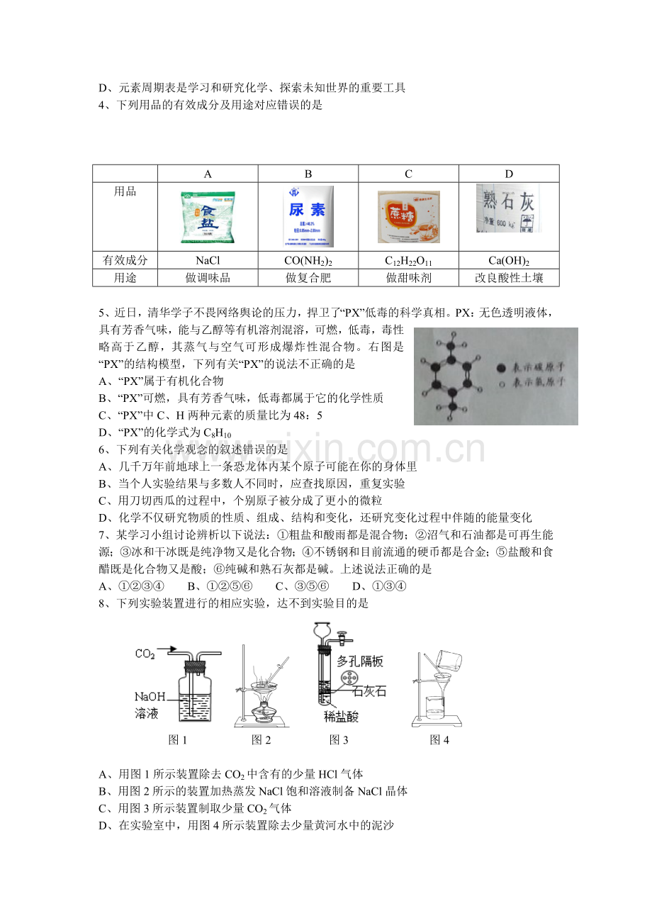 东营市2014年中考化学试题及答案.doc_第2页