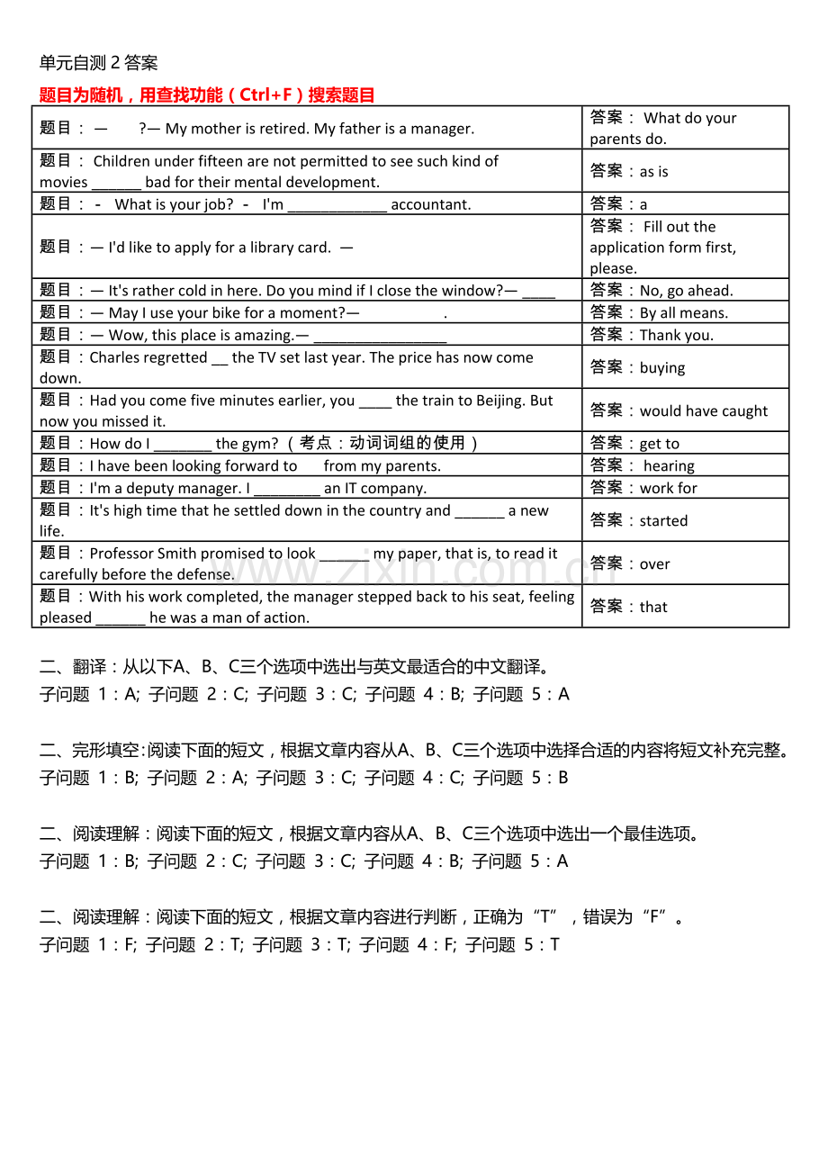 2018电大网上形考管理英语1答案.doc_第2页