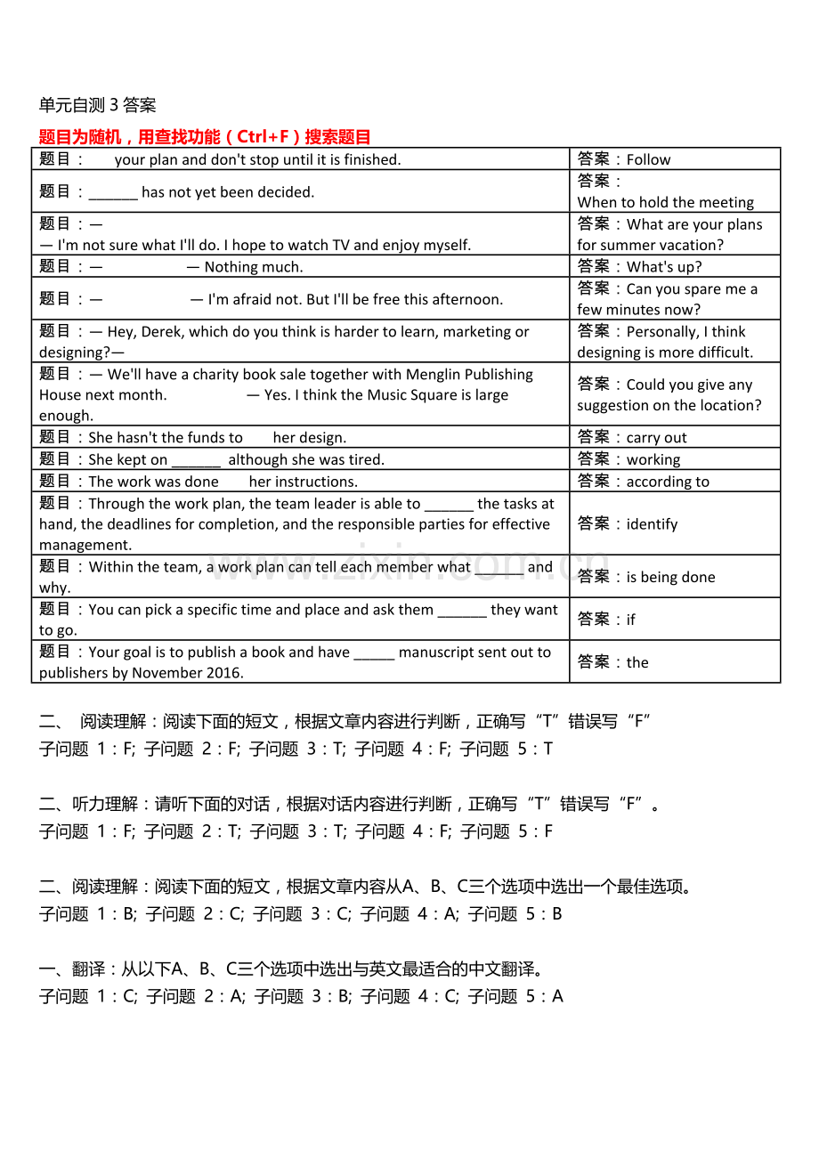 2018电大网上形考管理英语1答案.doc_第3页