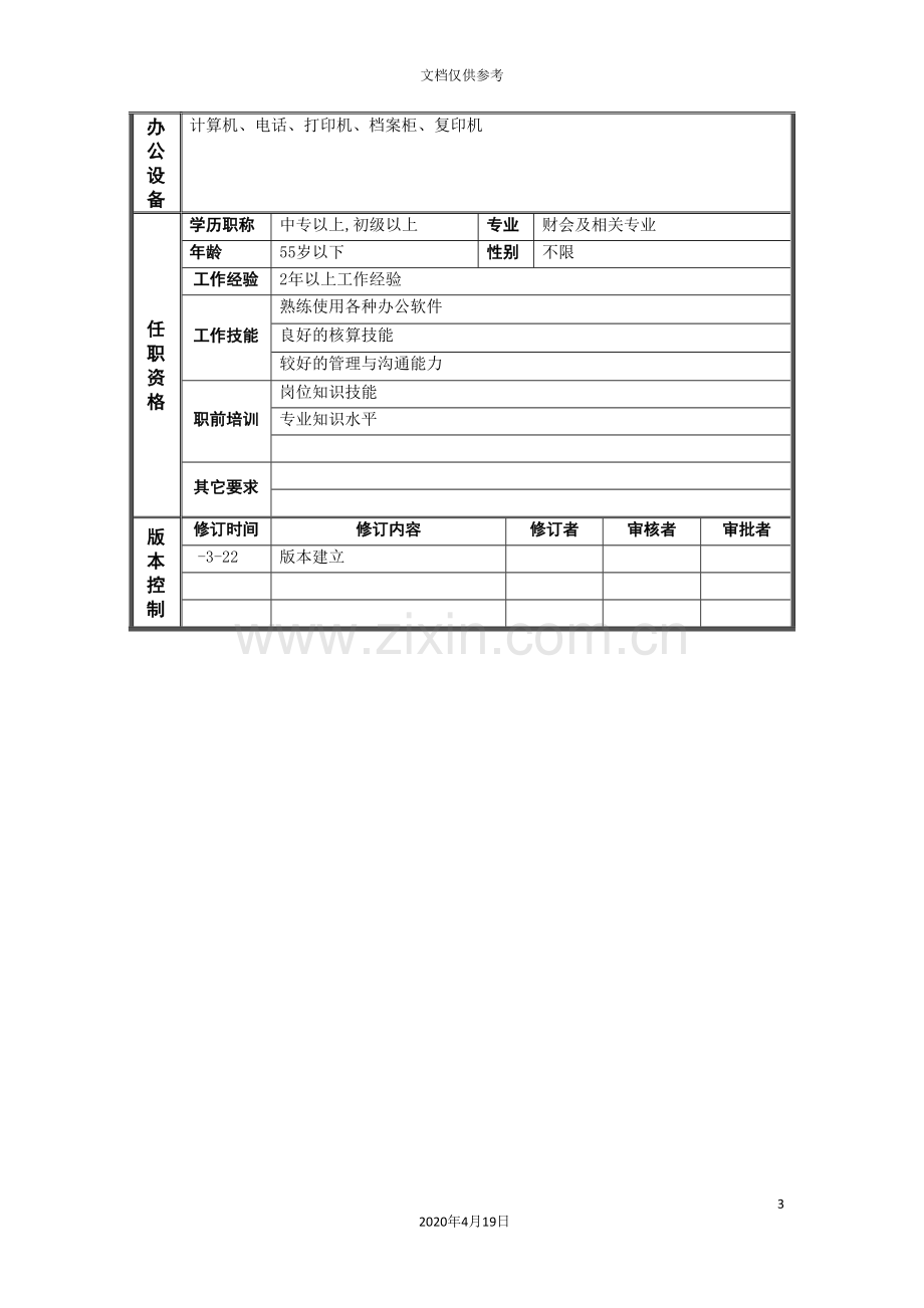 集团工资核算会计岗位说明书.doc_第3页