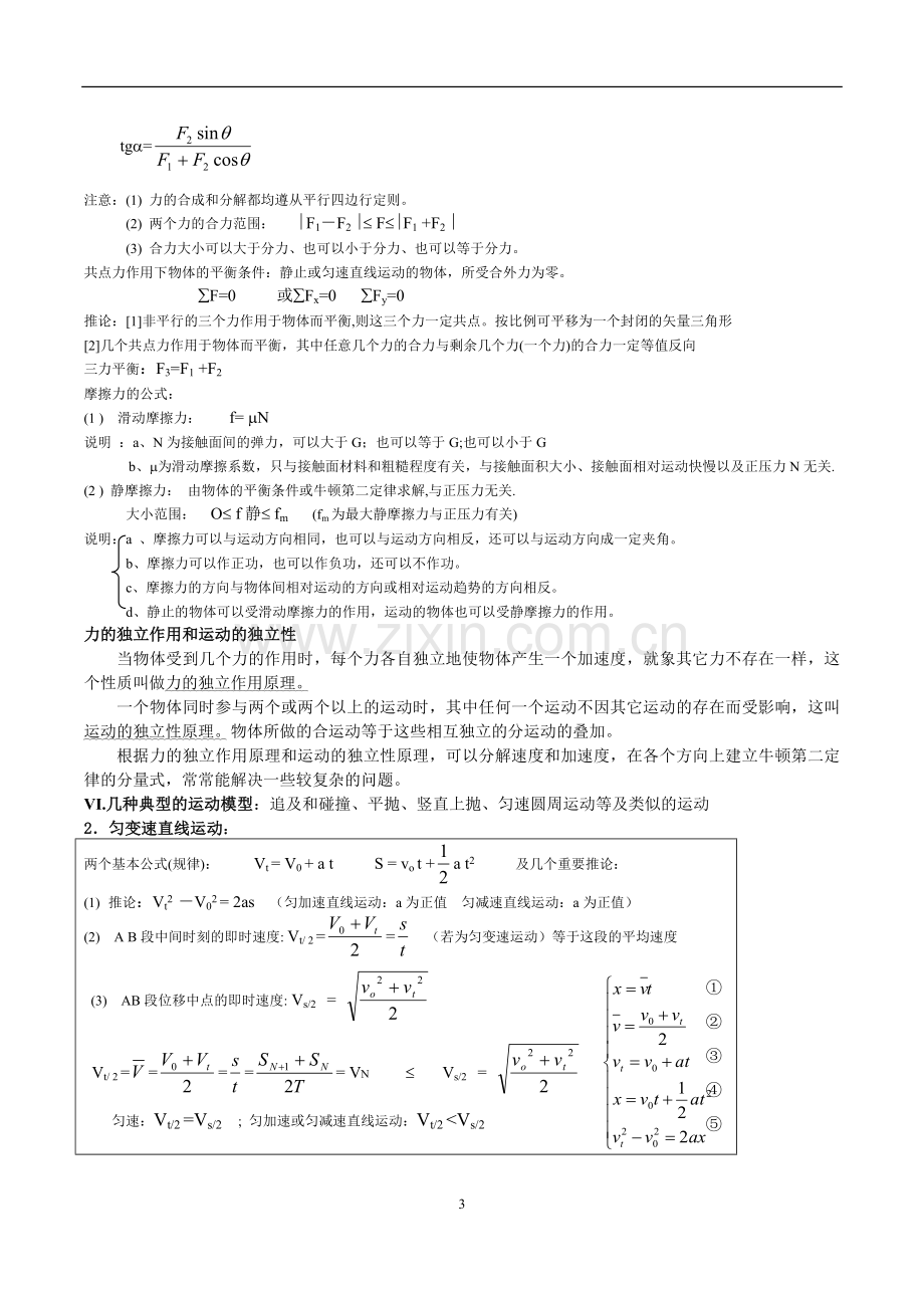 -最详细的高中物理知识点归纳.doc_第3页