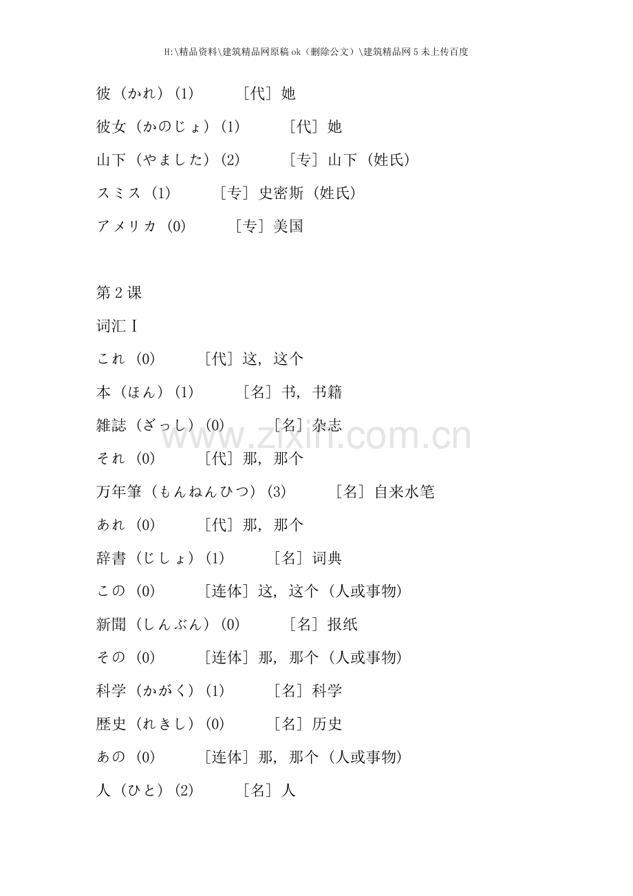 标准日本语单词流程管理.doc_第2页