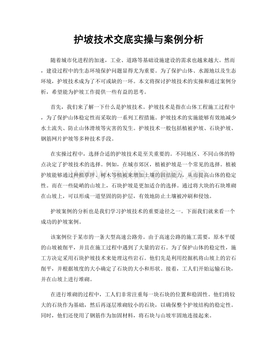 护坡技术交底实操与案例分析.docx_第1页