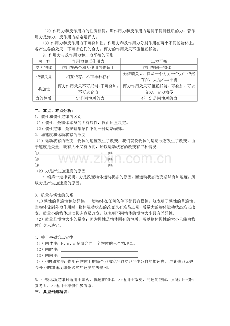 高中物理牛顿运动定律经典练习题.doc_第2页