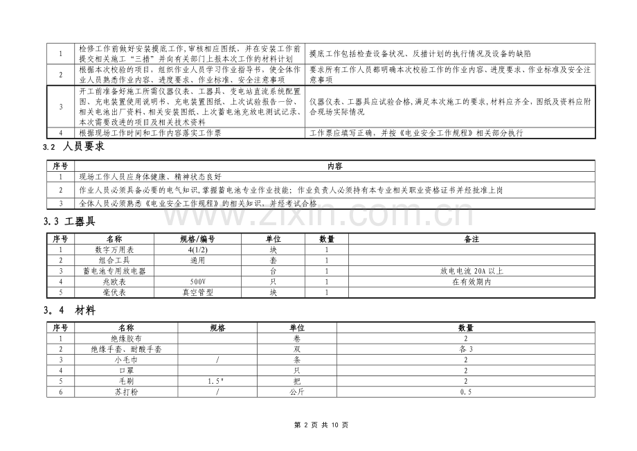 高频开关电源直流充电屏全部校验标准化作业指导书.doc_第2页