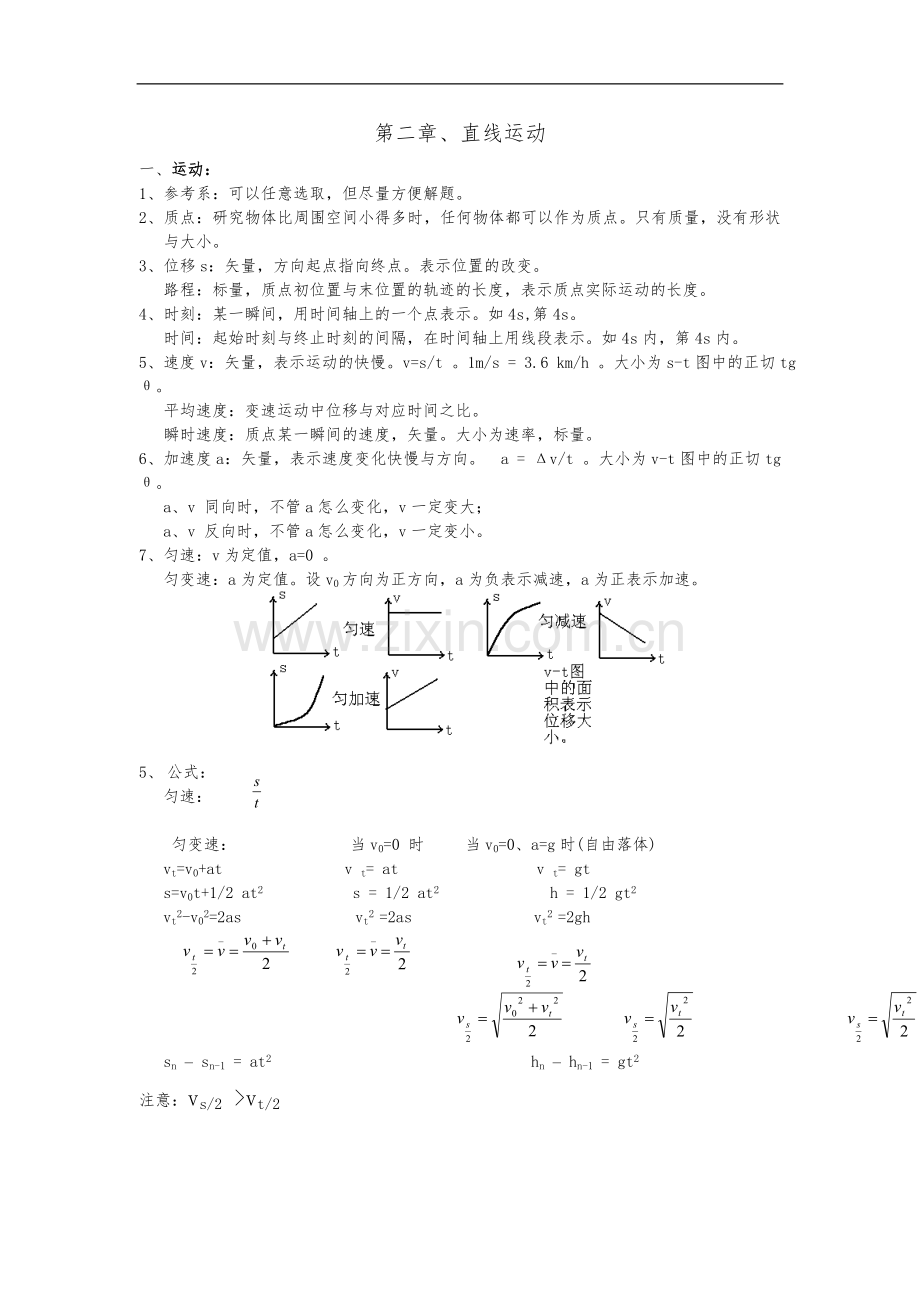 高考理综物理总复习重要知识点归纳总结.doc_第2页