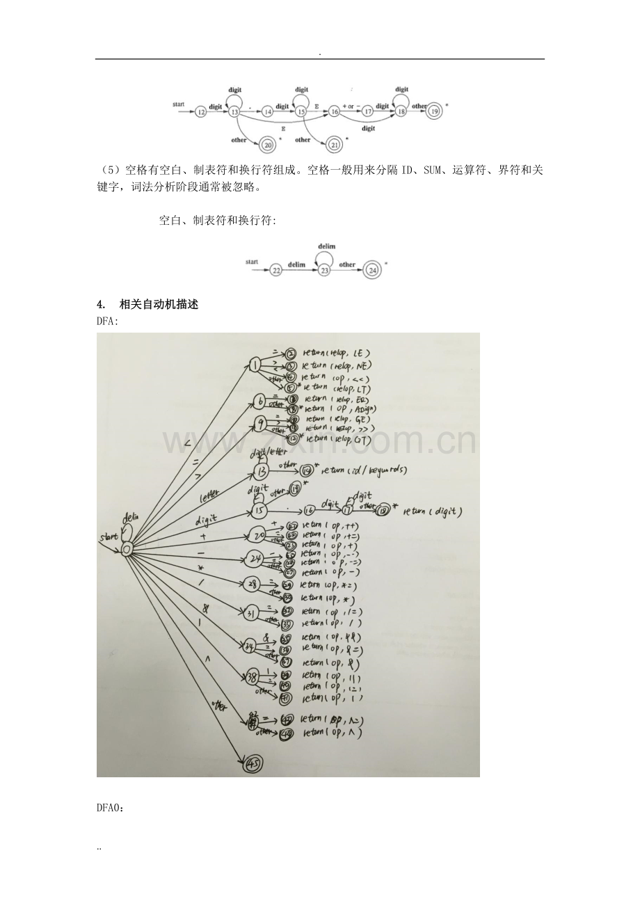 东南大学-编译原理-词法分析器实验报告.doc_第2页