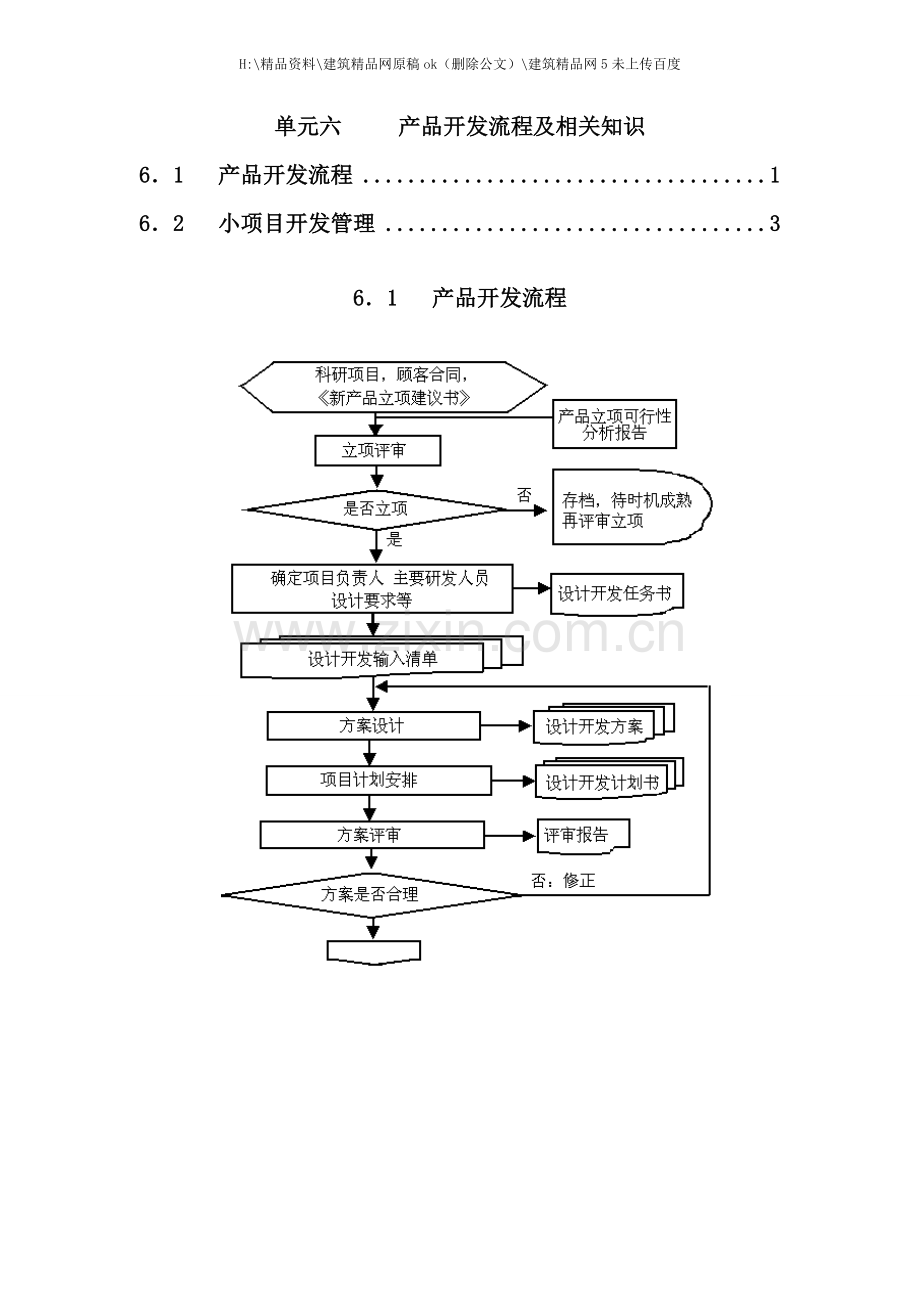 产品开发流程与小项目开发管理.doc_第1页