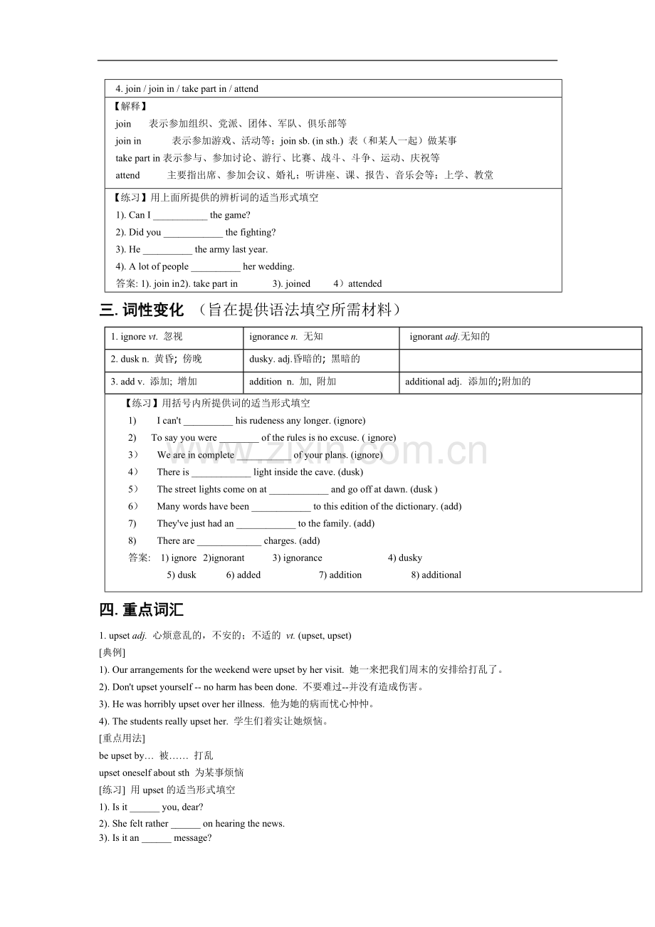 人教版高一英语必修一unit1全面复习.doc_第3页