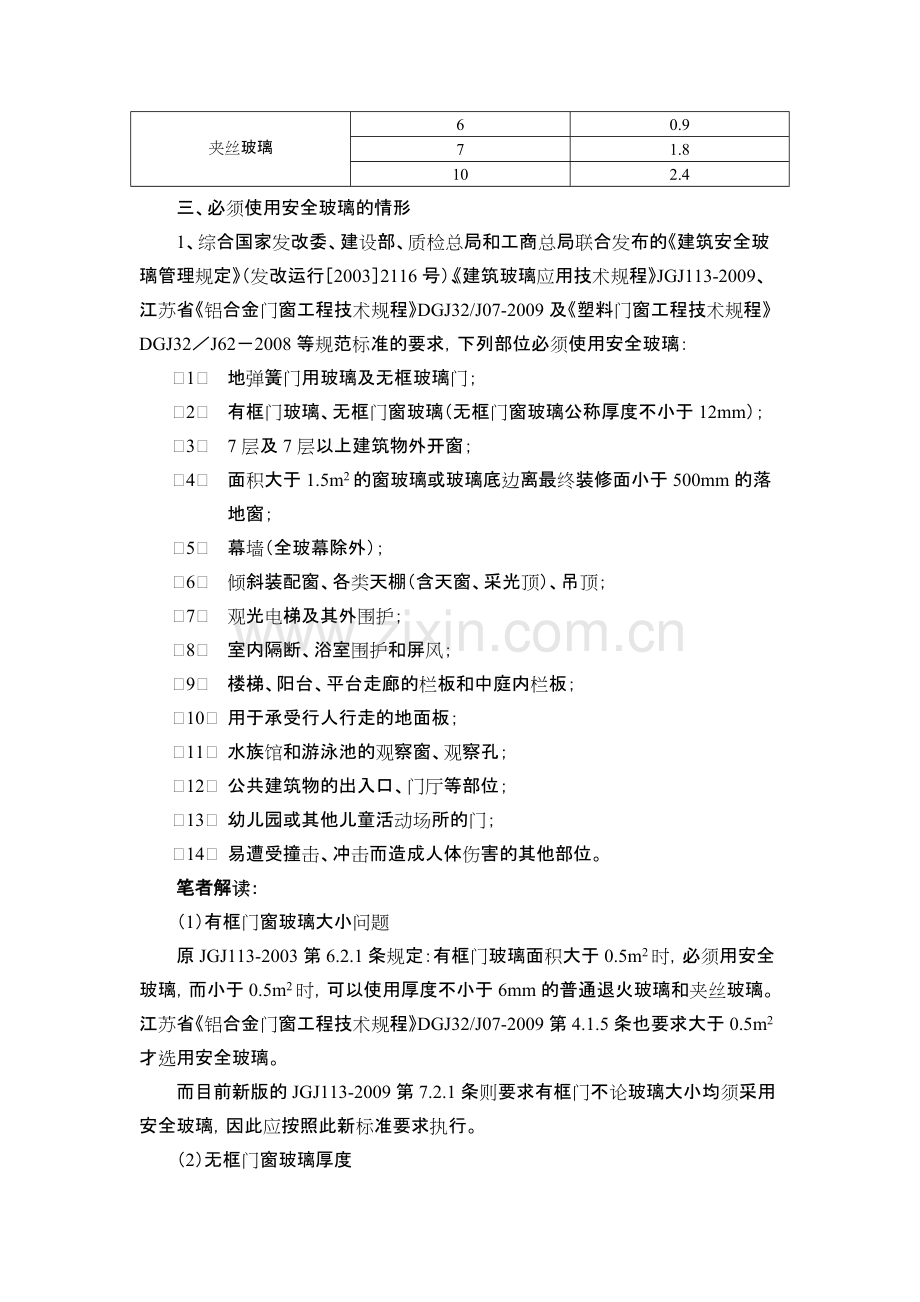 《建筑玻璃应用技术规程》JGJ113-(可打印修改).pdf_第3页