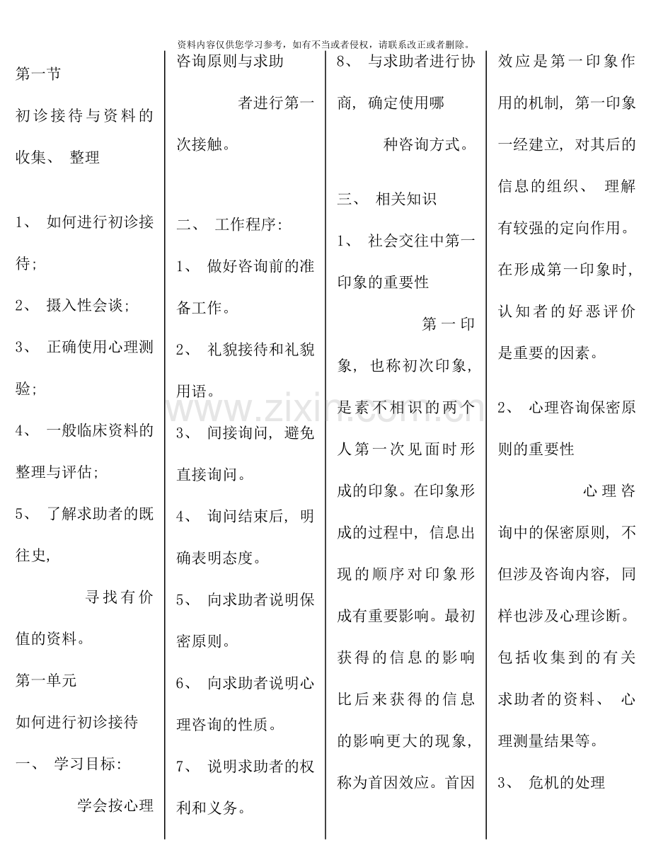 国家心理咨询师三级技能考试备考资.doc_第1页