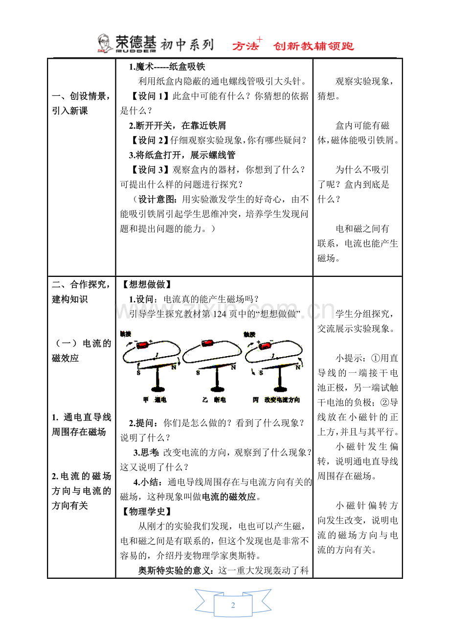 【教学设计】第2节-电生磁.doc_第2页